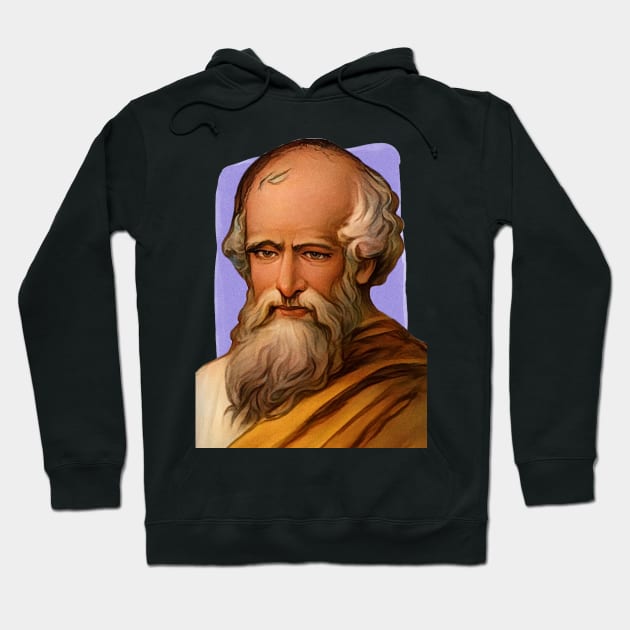 Greek Mathematician Archimedes illustration Hoodie by Litstoy 